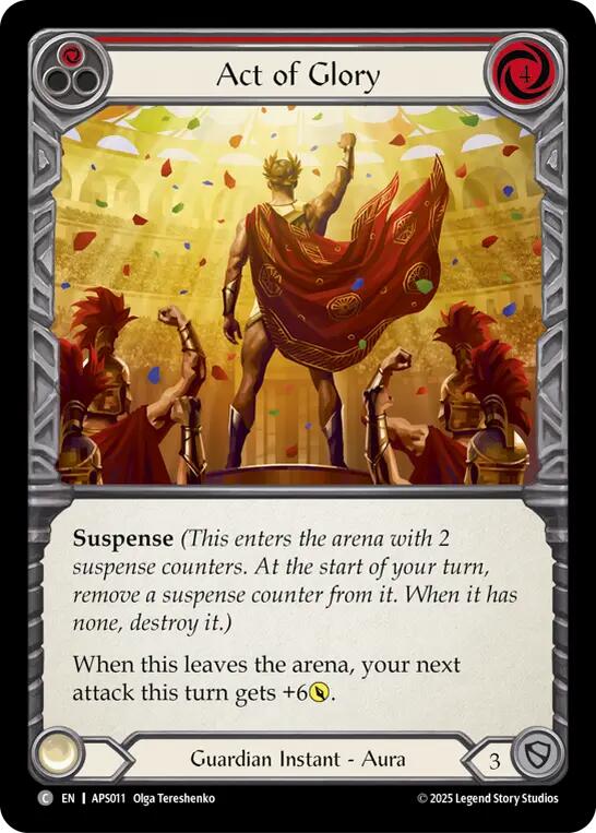 Act of Glory (Red) [APS011] (Armory Deck: Pleiades) | Devastation Store