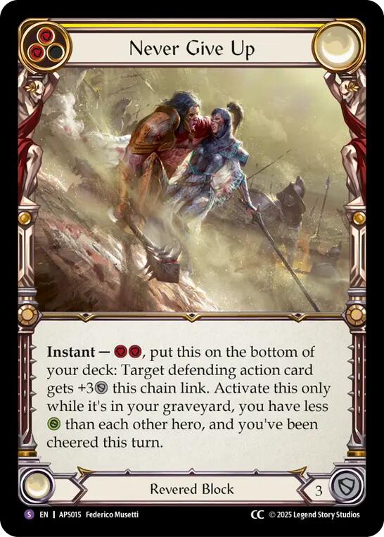 Never Give Up [ASP015] (Armory Deck: Pleiades) | Devastation Store