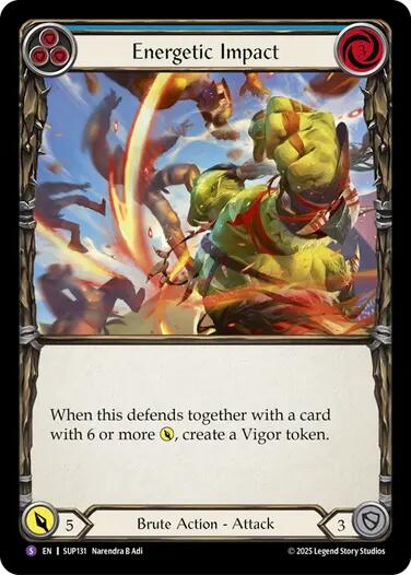 Energetic Impact [SUP131] (Super Slam)  Rainbow Foil | Devastation Store