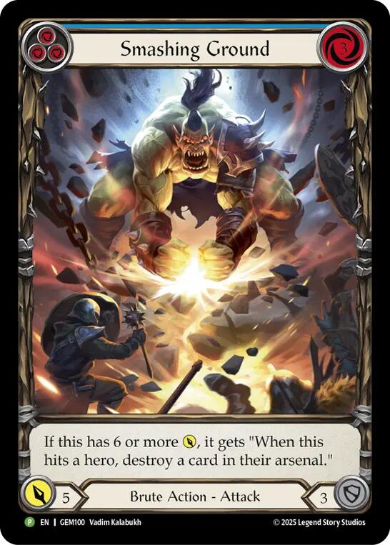 Smashing Ground [GEM100] (GEM Pack 3)  Rainbow Foil | Devastation Store