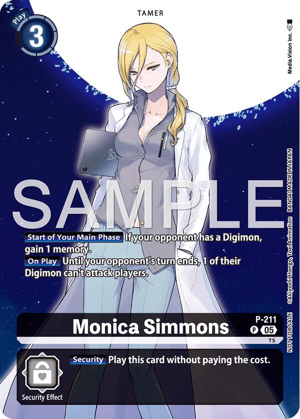 Monica Simmons [P-211] (Hacker's Slumber Box Promotion Pack) [Promotional Cards] | Devastation Store