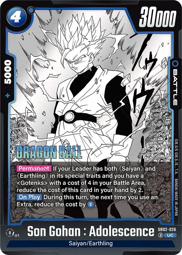 Son Gohan : Adolescence [Manga Booster 02] | Devastation Store
