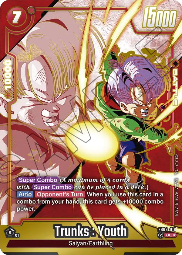 Trunks : Youth (FB08-016) (Alternate Art) [Saiyan's Pride] | Devastation Store