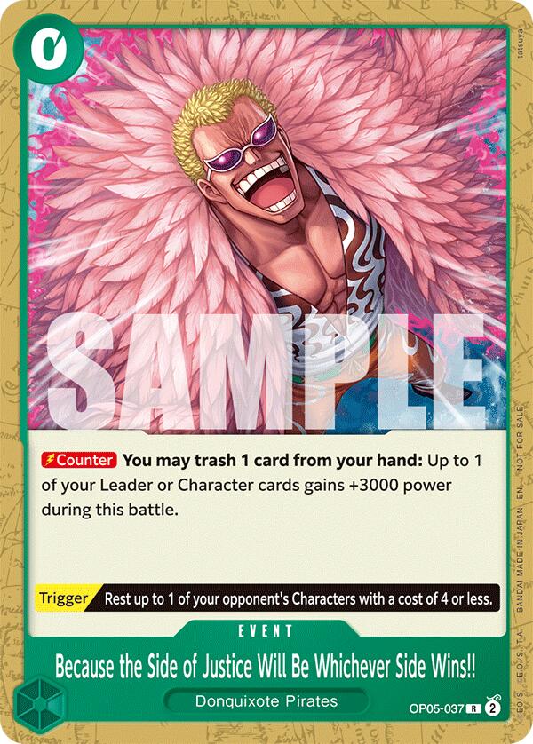 Because the Side of Justice Will Be Whichever Side Wins!! (Tournament Pack 2025 Vol. 4) [One Piece Promotion Cards] | Devastation Store