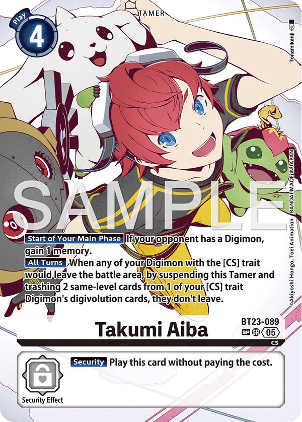 Takumi Aiba [BT23-089] (SP) [Hackers' Slumber] | Devastation Store