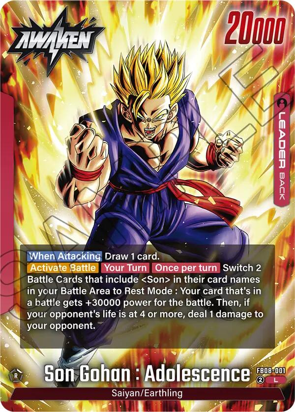Son Gohan : Adolescence (FB08-001) [Saiyan's Pride] | Devastation Store