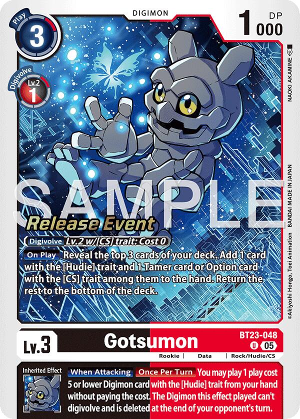 Gotsumon [BT23-048] [Hackers' Slumber Release Event Cards] | Devastation Store