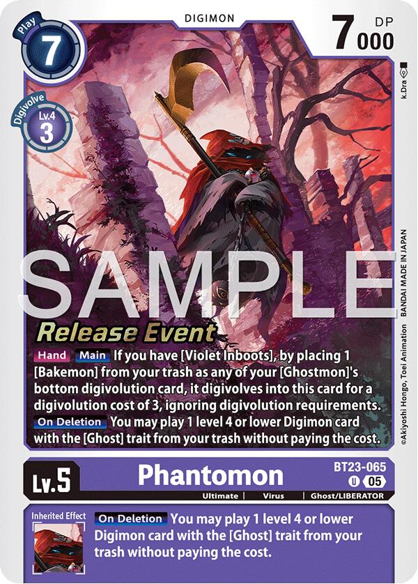 Phantomon [BT23-065] [Hackers' Slumber Release Event Cards] | Devastation Store