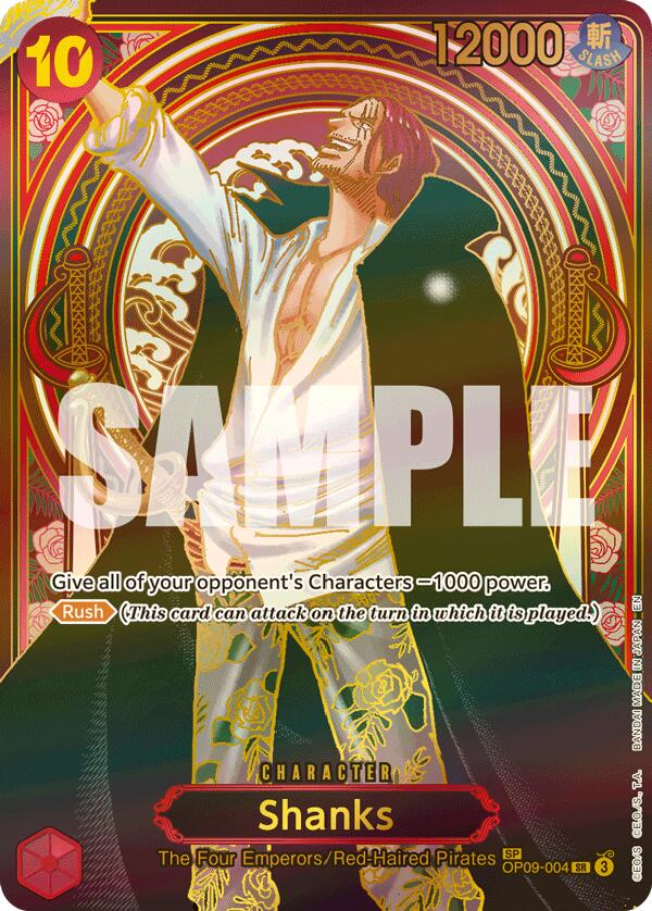 Shanks (OP09-004) (SP) (Gold) [Carrying On His Will] | Devastation Store