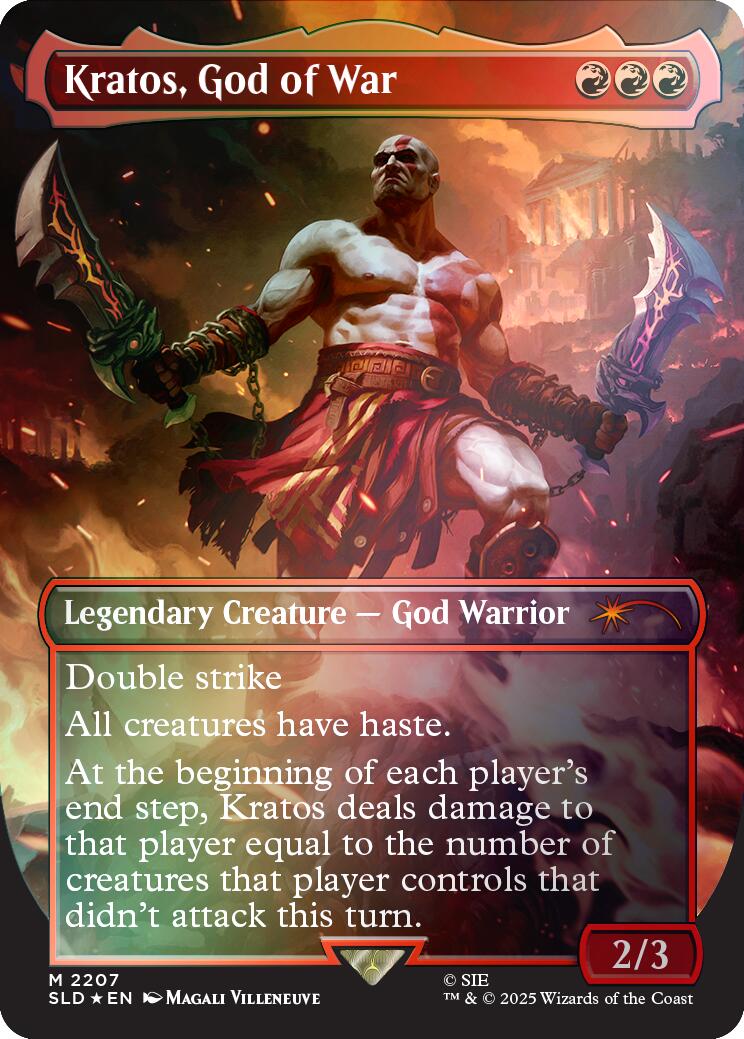 Kratos, God of War (Rainbow Foil) [Secret Lair Drop Series] | Devastation Store