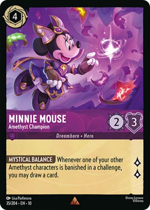 Minnie Mouse - Amethyst Champion (35/204) [Whispers in the Well] | Devastation Store