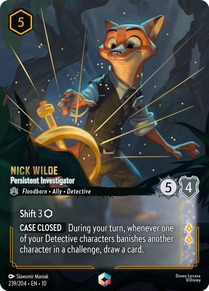 Nick Wilde - Persistent Investigator (Enchanted) (239/204) [Whispers in the Well] | Devastation Store