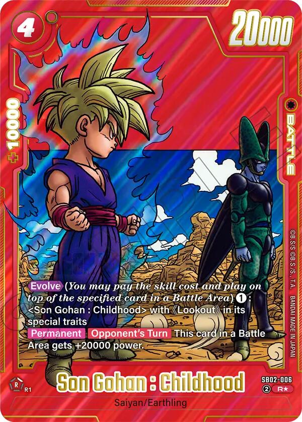 Son Gohan : Childhood (SB02-006) (Alternate Art) [Manga Booster 02] - Devastation Store | Devastation Store