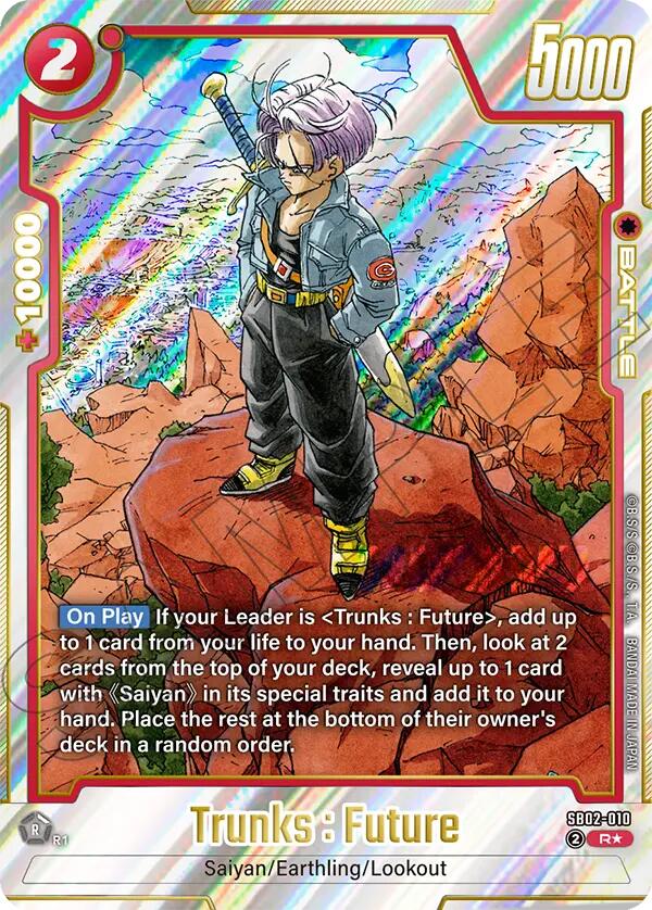 Trunks : Future (SB02-010) (Alternate Art) [Manga Booster 02] - Devastation Store | Devastation Store