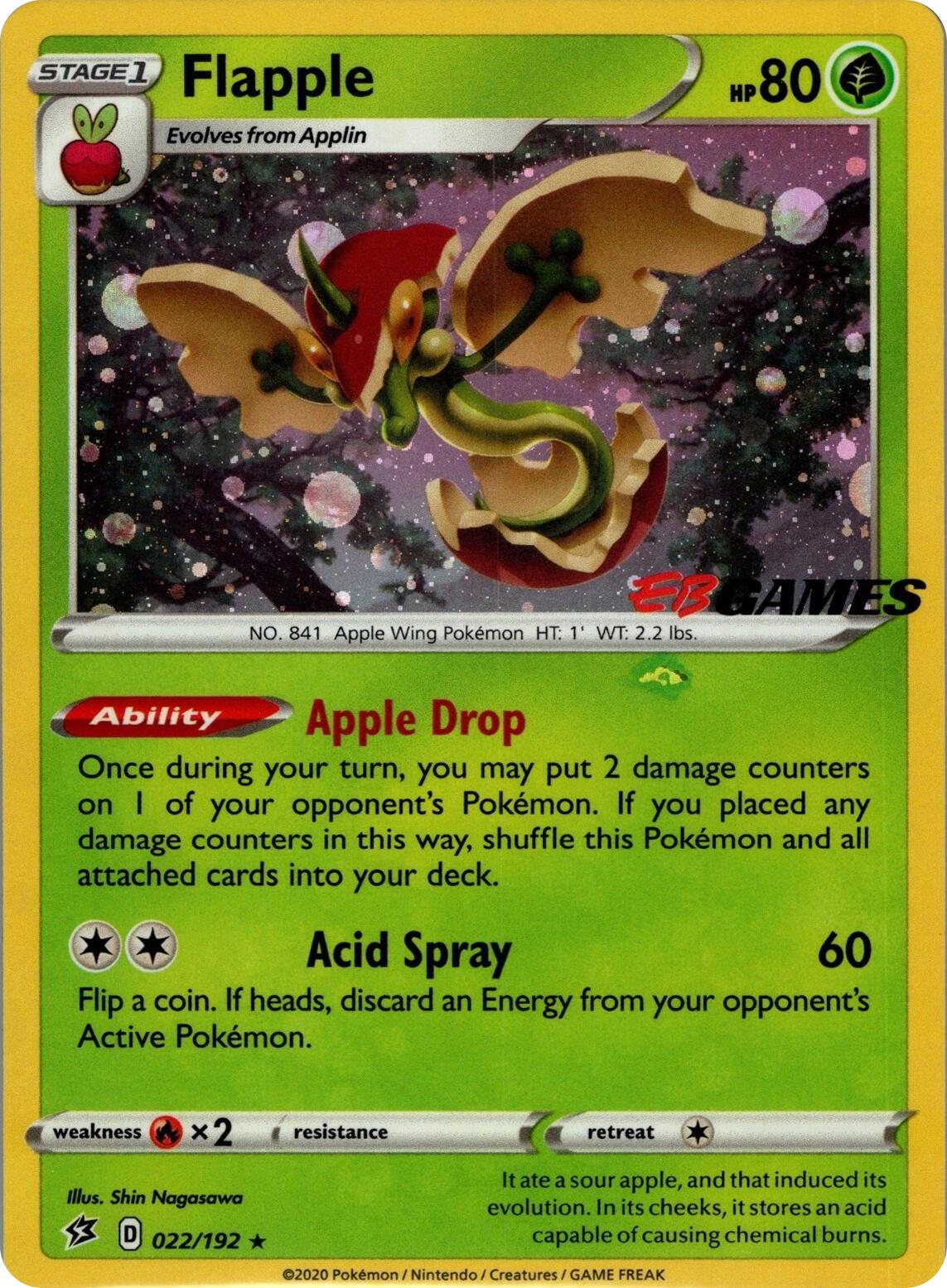 Flapple (022/192) (EB Games Exclusive APAC) [Miscellaneous Cards] | Devastation Store