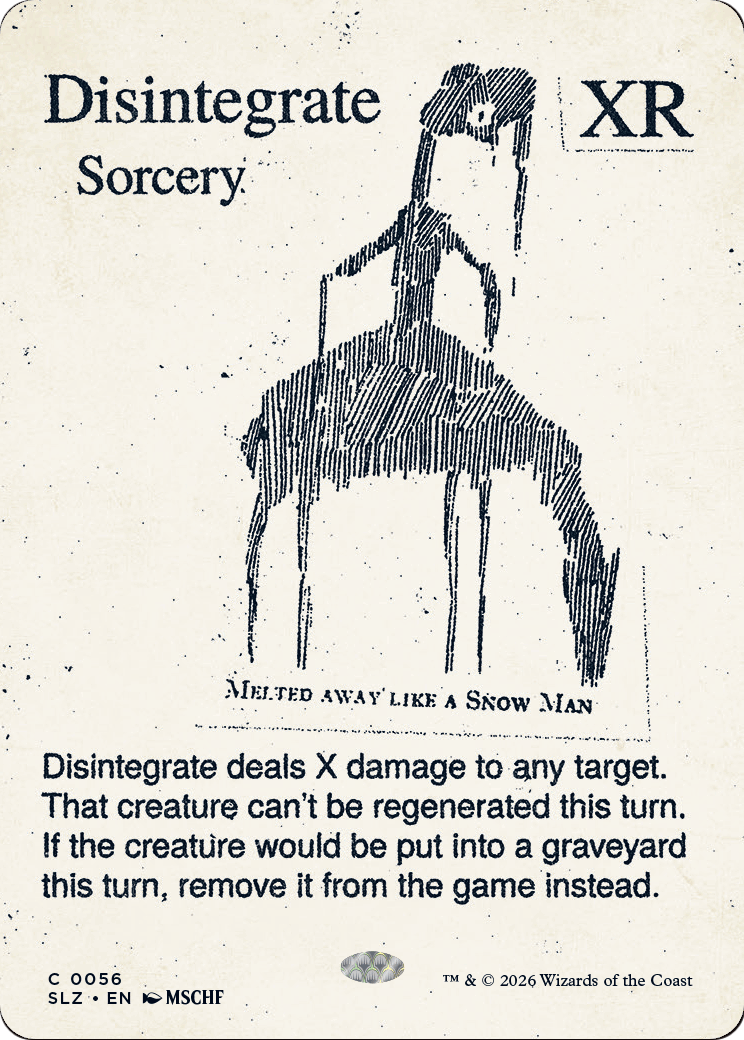 Disintegrate (0056) [Secret Lair x MSCHF: The Zeta Set] | Devastation Store