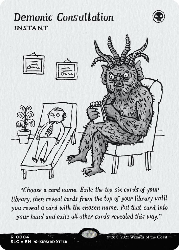 Demonic Consultation (Halo Foil) [Secret Lair Countdown Kit] | Devastation Store