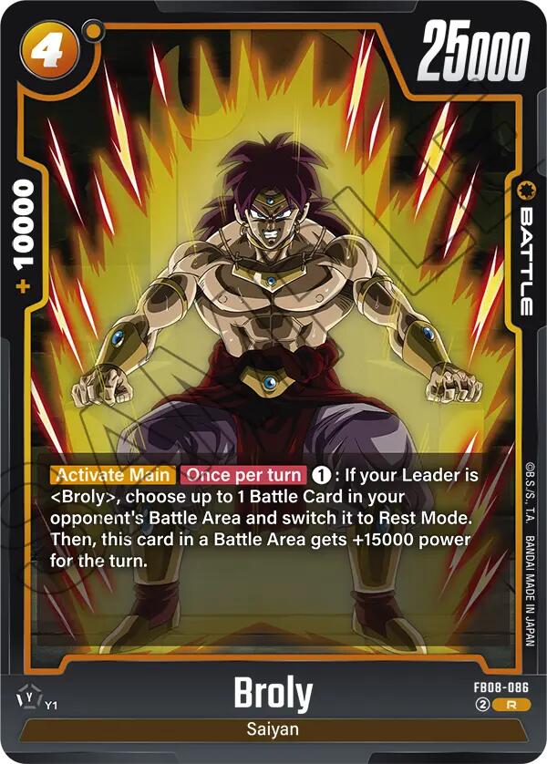 Broly (FB08-086) [Saiyan's Pride] | Devastation Store