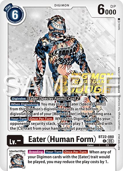 Eater [BT22-080] (Human Form) (Judge Pack 2025 Wave 2) [Cyber Eden] | Devastation Store