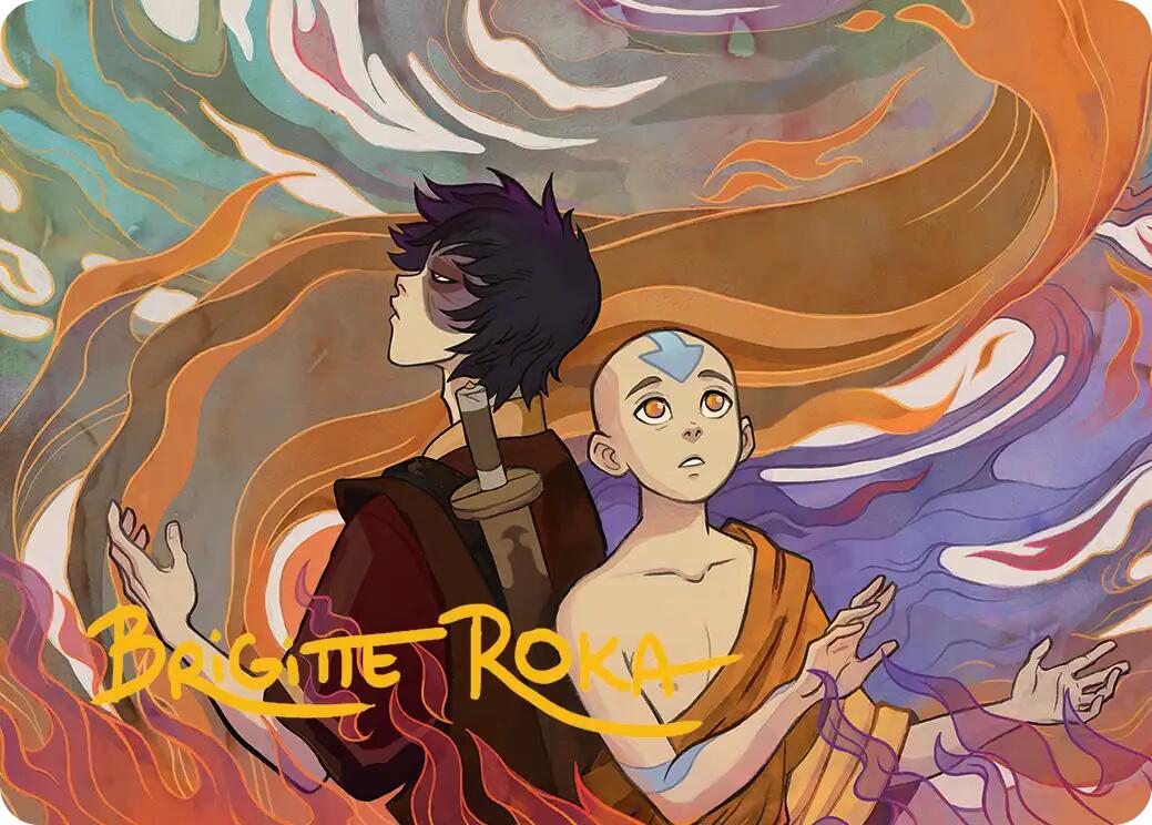 Fated Firepower Art Card (Gold-Stamped Signature) [Avatar: The Last Airbender Art Series] | Devastation Store
