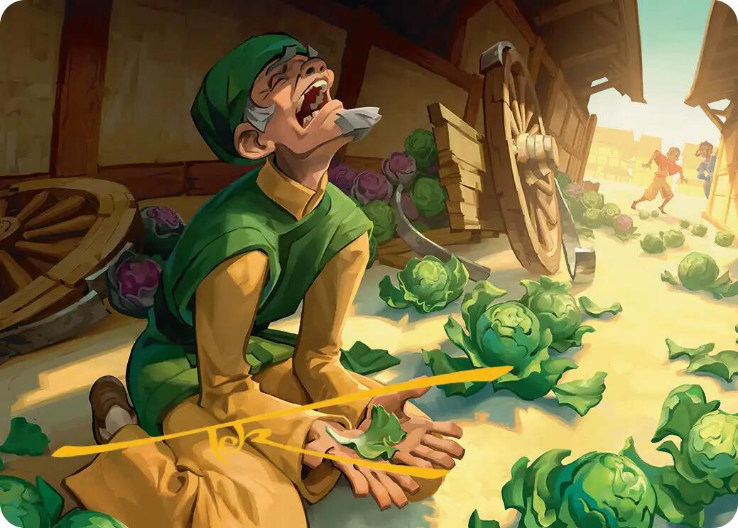 Unlucky Cabbage Merchant Art Card (Gold-Stamped Signature) [Avatar: The Last Airbender Art Series] | Devastation Store