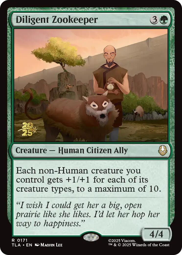 Diligent Zookeeper [Avatar: The Last Airbender Prerelease Cards] | Devastation Store