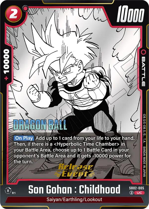 Son Gohan : Childhood (SB02-005) [Manga Booster 02 Release Event Cards] | Devastation Store