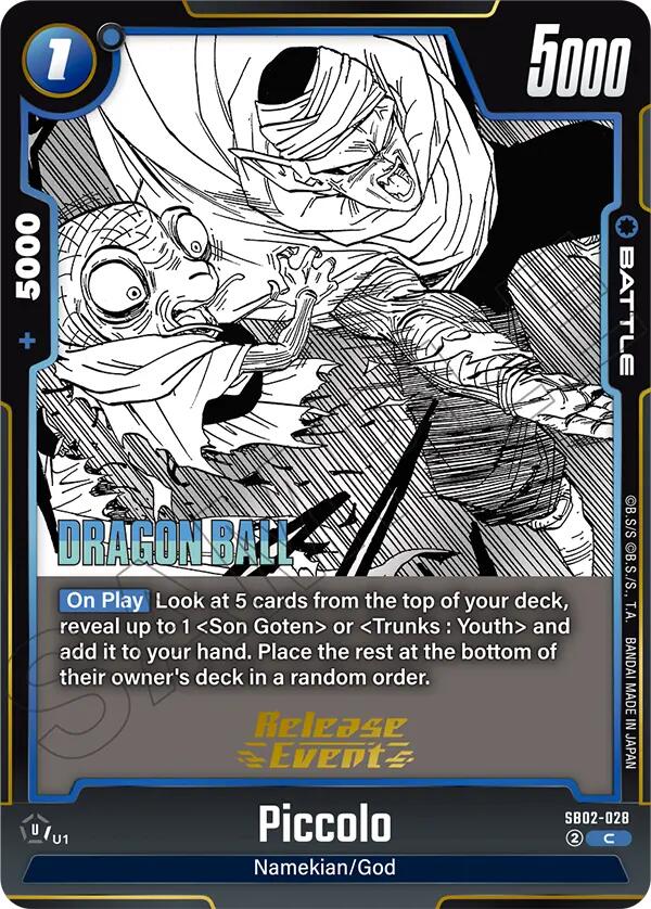 Piccolo (SB02-028) [Manga Booster 02 Release Event Cards] | Devastation Store
