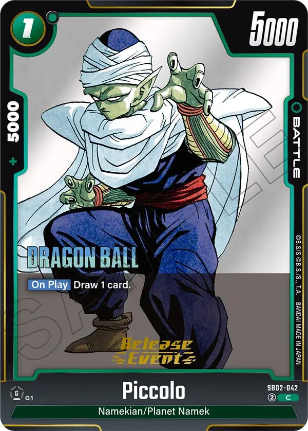 Piccolo (SB02-042) [Manga Booster 02 Release Event Cards] | Devastation Store