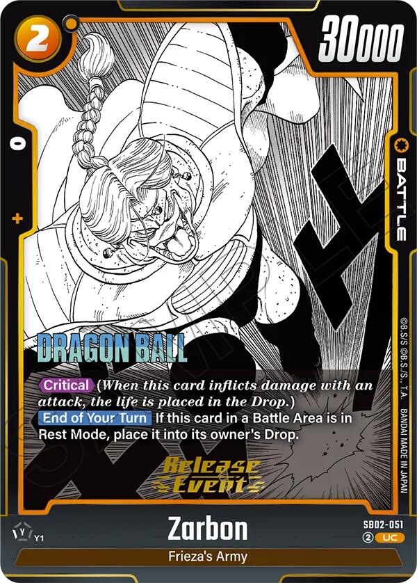 Zarbon (SB02-051) [Manga Booster 02 Release Event Cards] | Devastation Store