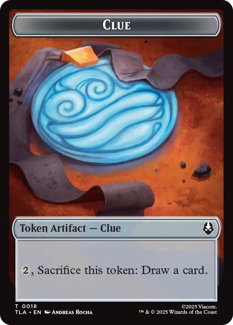 Ally (0007) // Clue (0018) Double-Sided Token [Avatar: The Last Airbender Tokens] | Devastation Store