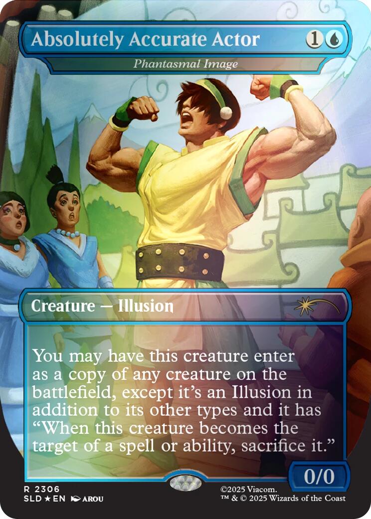 Absolutely Accurate Actor - Phantasmal Image (Rainbow Foil) [Secret Lair Drop Series] | Devastation Store