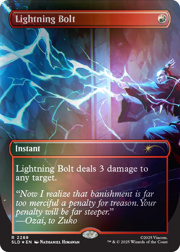 Lightning Bolt (2289) (Rainbow Foil) [Secret Lair Drop Series] | Devastation Store