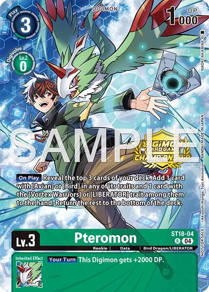 Pteromon [ST18-04] (Championship 25-26 Season 2 Tamers Pack) [Starter Deck: Guardian Vortex] | Devastation Store