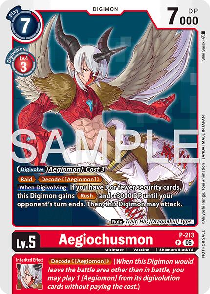 Aegiochusmon [P-213] (Official Store Tournament 2026 Vol. 1) [Promotional Cards] | Devastation Store