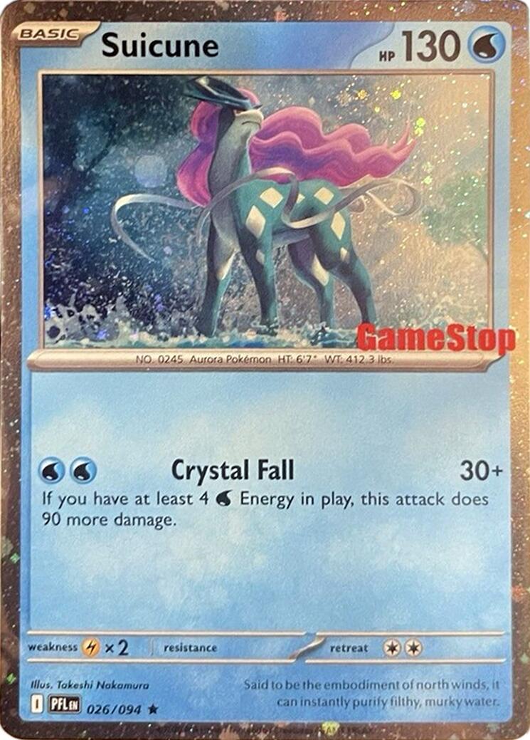 Suicune (024/131) (Cosmos Holo) (GameStop Exclusive) [Miscellaneous Cards] | Devastation Store