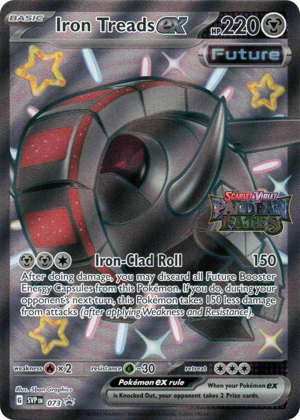 Iron Treads ex (073) (Paldean Fates Stamped) [Scarlet & Violet: Paldean Fates] | Devastation Store