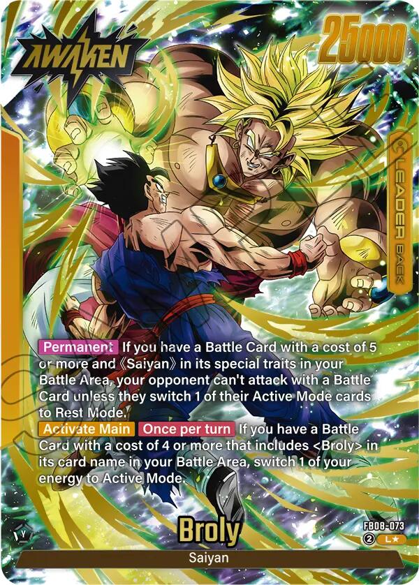 Broly (FB08-073) (Alternate Art) [Saiyan's Pride] | Devastation Store