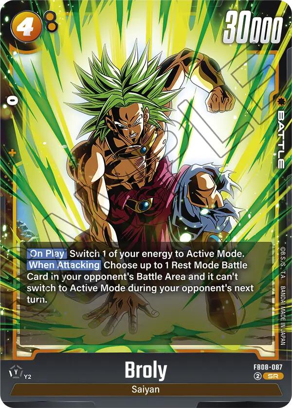 Broly (FB08-087) [Saiyan's Pride] | Devastation Store