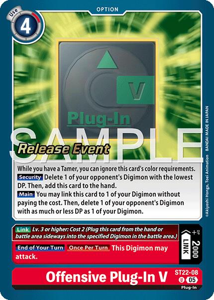 Offensive Plug-In V [ST22-08] [Starter Deck: Amethyst Mandala Advanced Deck Set Release Event Cards] | Devastation Store