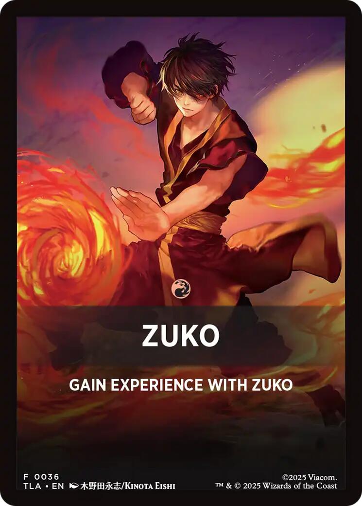 Zuko Theme Card [Avatar: The Last Airbender Tokens] | Devastation Store