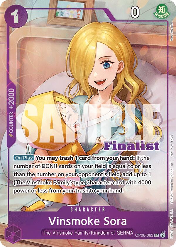 Vinsmoke Sora (CS 25-26 Finalist Card Set 2) [One Piece Promotion Cards] | Devastation Store