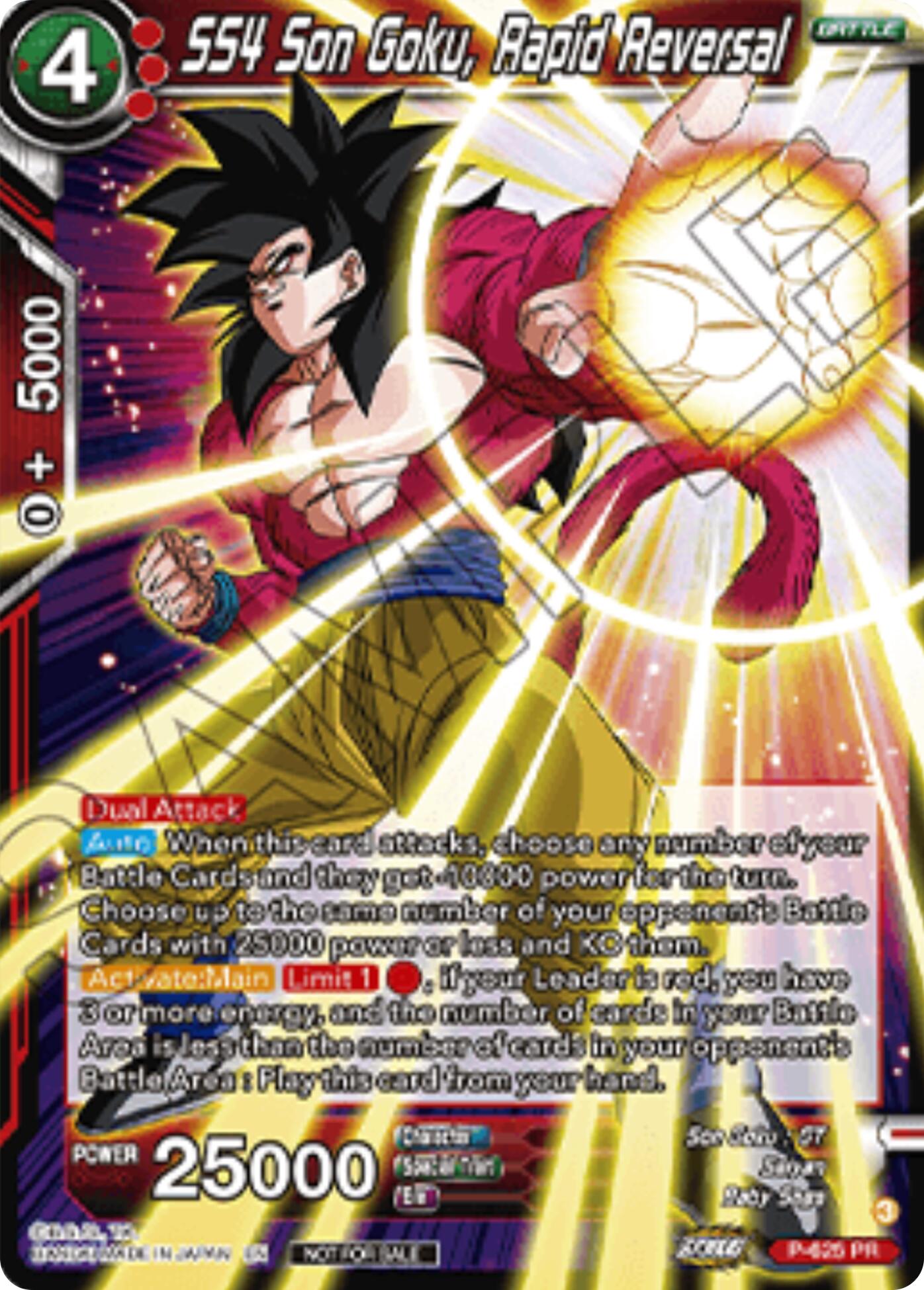 SS4 Son Goku, Rapid Reversal (Championship 2025 Finals Pack) (P-625) [Tournament Promotion Cards] | Devastation Store