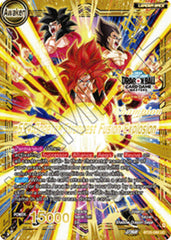 SS4 Son Goku & SS4 Vegeta // SS4 Gogeta, Strongest Fusion Explosion (Champion) (BT25-098) [Tournament Promotion Cards] | Devastation Store