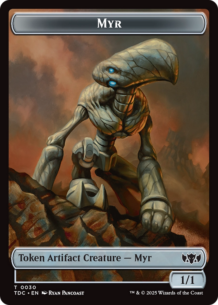 Snake // Myr Double-Sided Token [Tarkir: Dragonstorm Commander Tokens] | Devastation Store