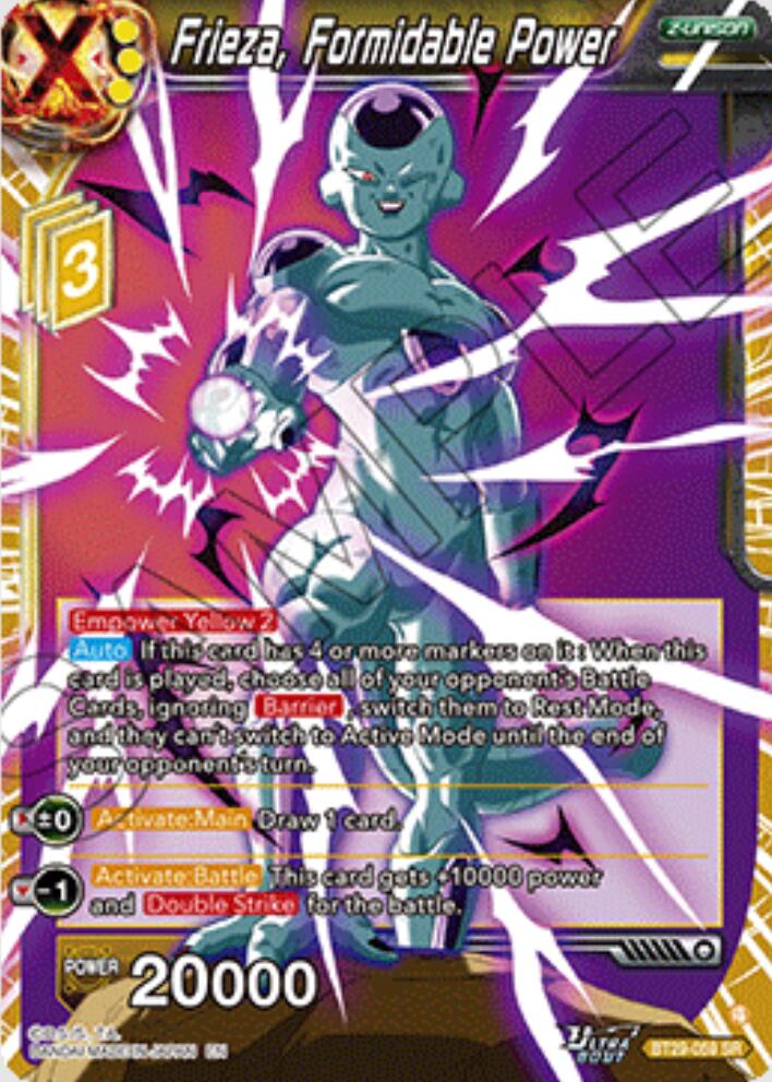 Frieza, Formidable Power (BT29-059) [Fearsome Rivals] | Devastation Store