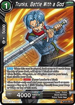 Trunks, Battle With a God (BT29-098) [Fearsome Rivals] | Devastation Store