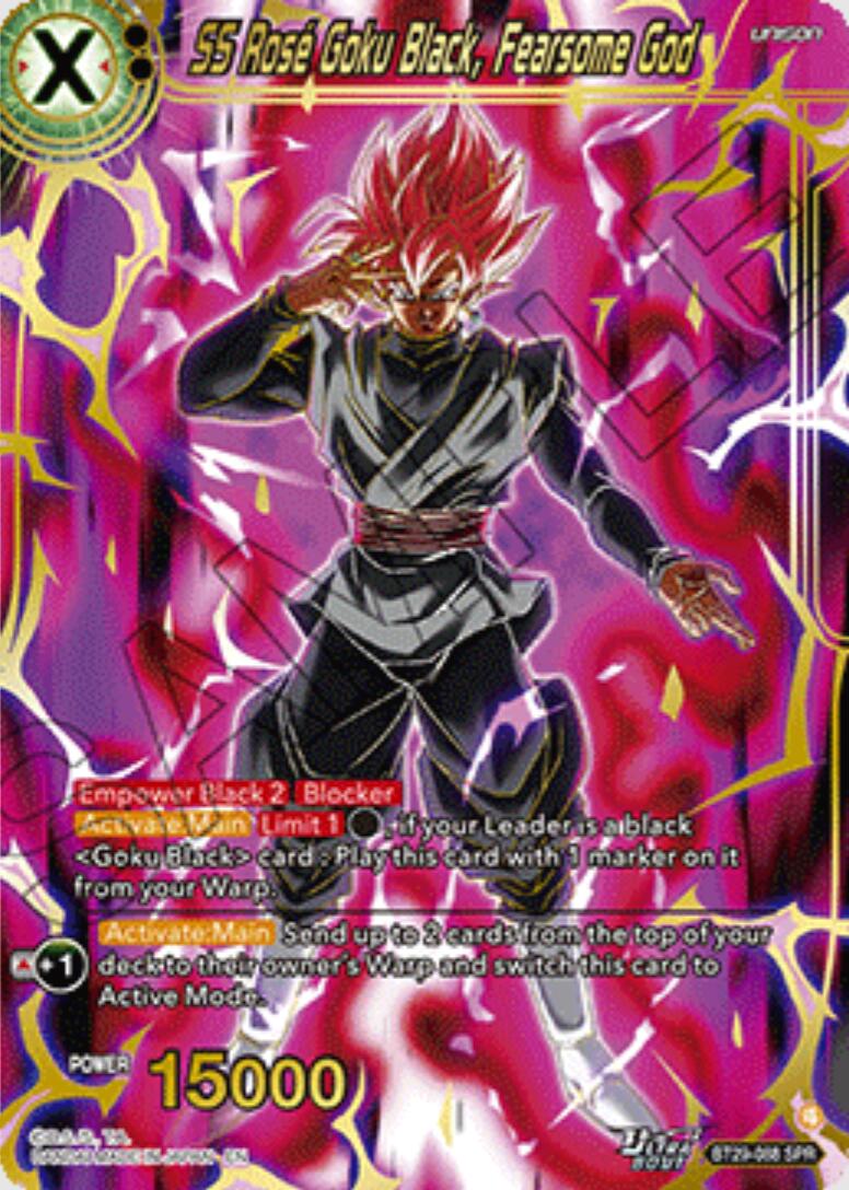 SS Rose Goku Black, Fearsome God (SPR) (BT29-088) [Fearsome Rivals] | Devastation Store