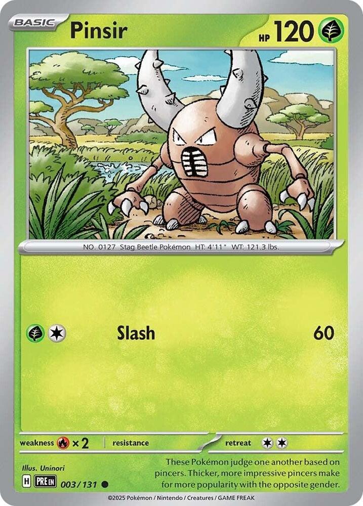 Pinsir (003/131) [Scarlet & Violet: Prismatic Evolutions] | Devastation Store
