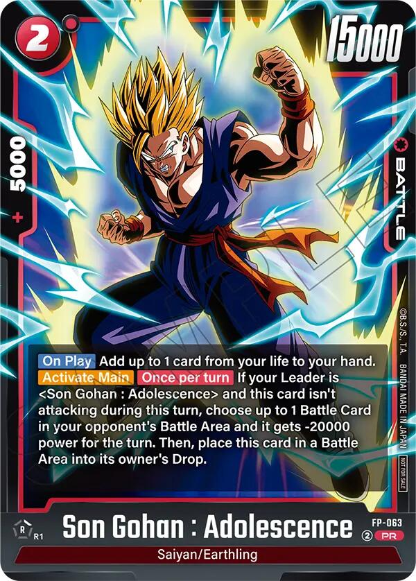 Son Gohan : Adolescence (Tournament Pack 09) [Fusion World Tournament Cards] | Devastation Store